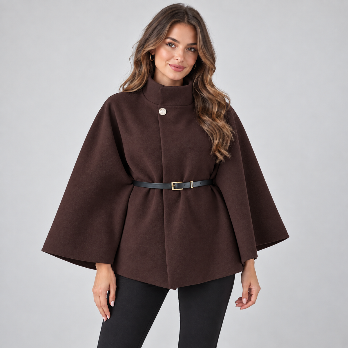 Coat in Red maroon color
