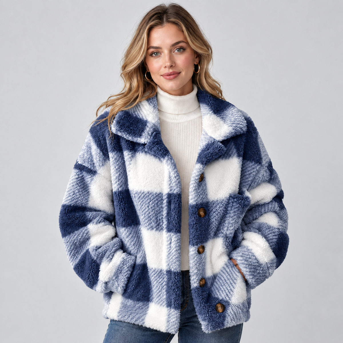 Shacket in Royal blue