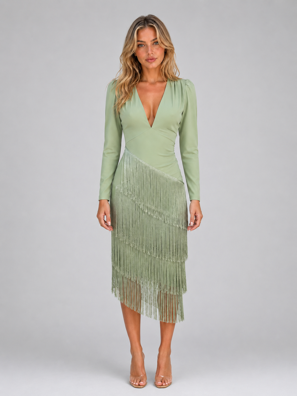 Dress in Sage Green