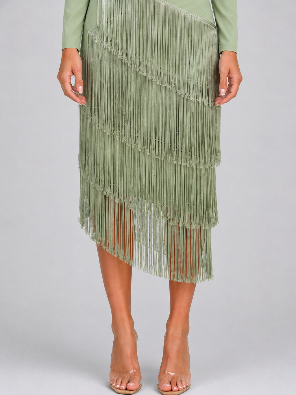 Dress in Sage Green