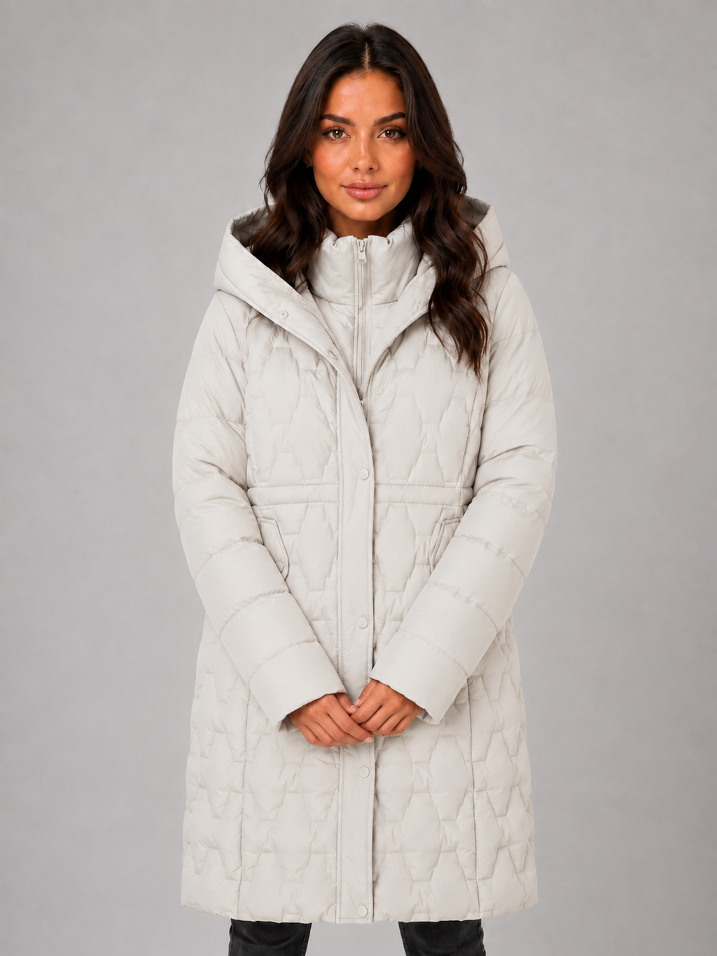 Puffer Jacket in White