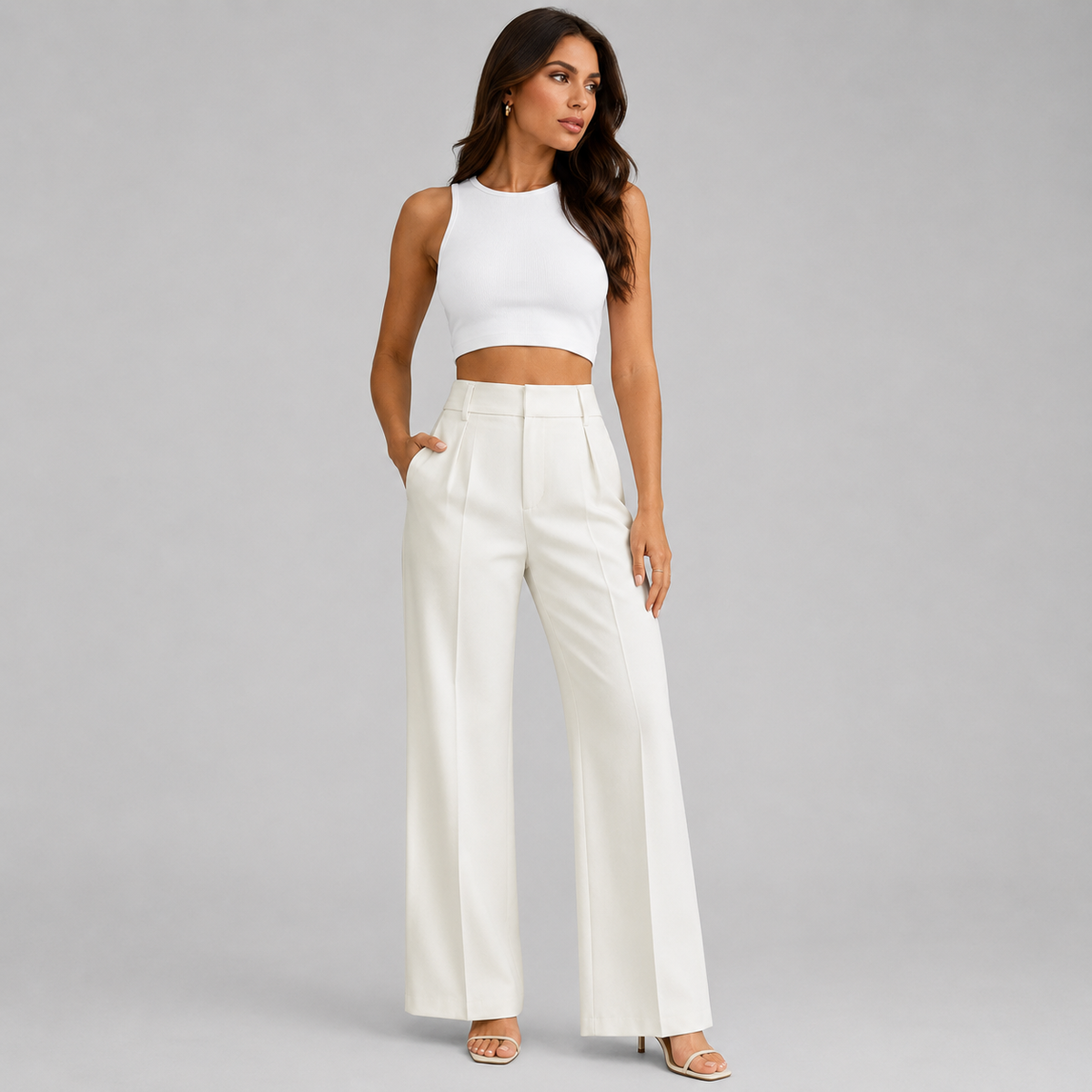 Pants in White