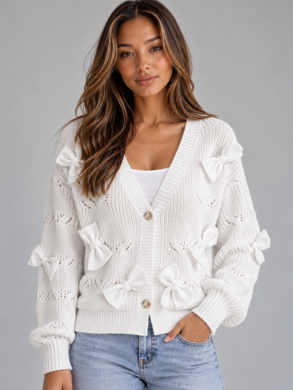 Cardigan in White