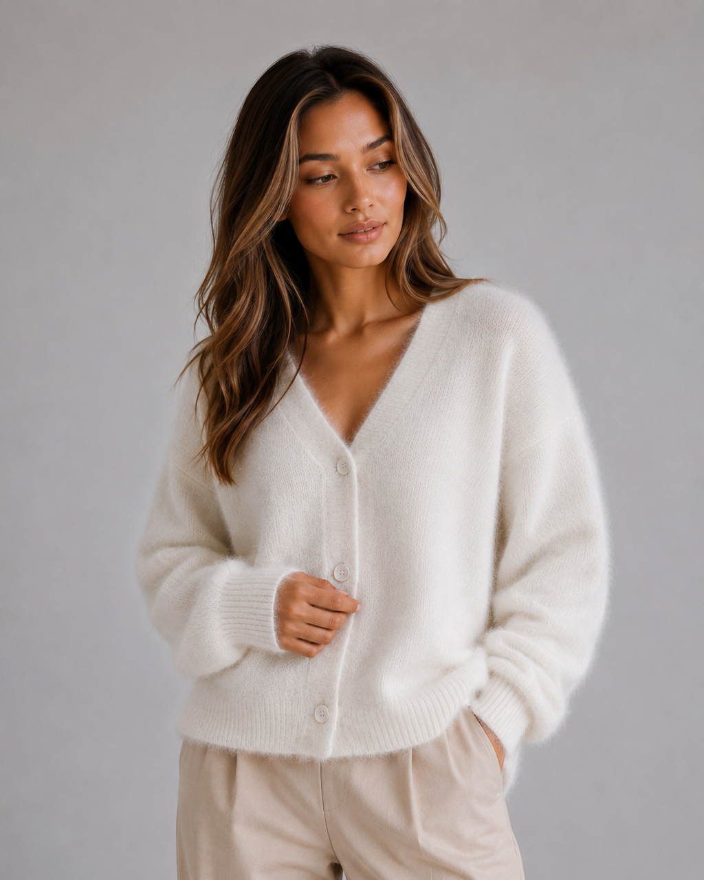 Cardigan in White