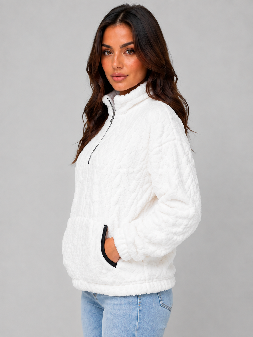 Sweatshirt in White